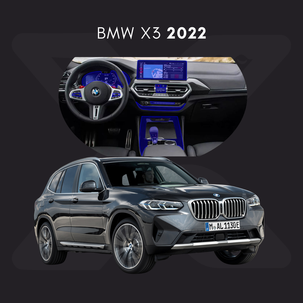BMW x3 Película Protectora Transparente PPF para Interiores – Kit Completo