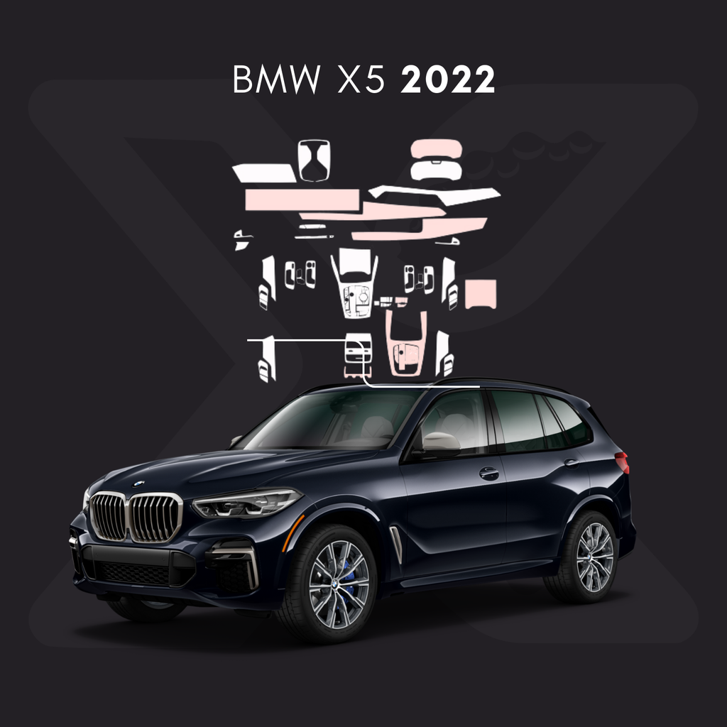 BMW x5 Película Protectora Transparente PPF para Interiores – Kit Completo