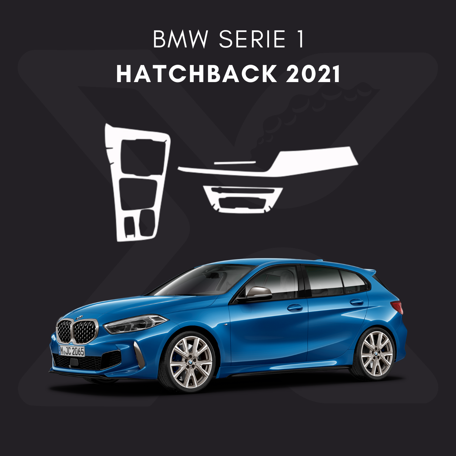 BMW Serie 1 Película Protectora Transparente PPF para Interiores – Kit Completo