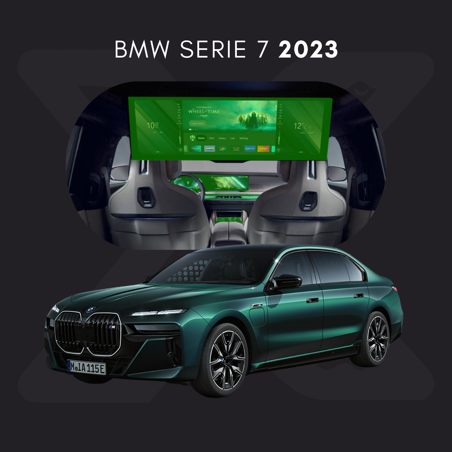 BMW Serie 7 Película Protectora Transparente PPF para Interiores – Kit Completo