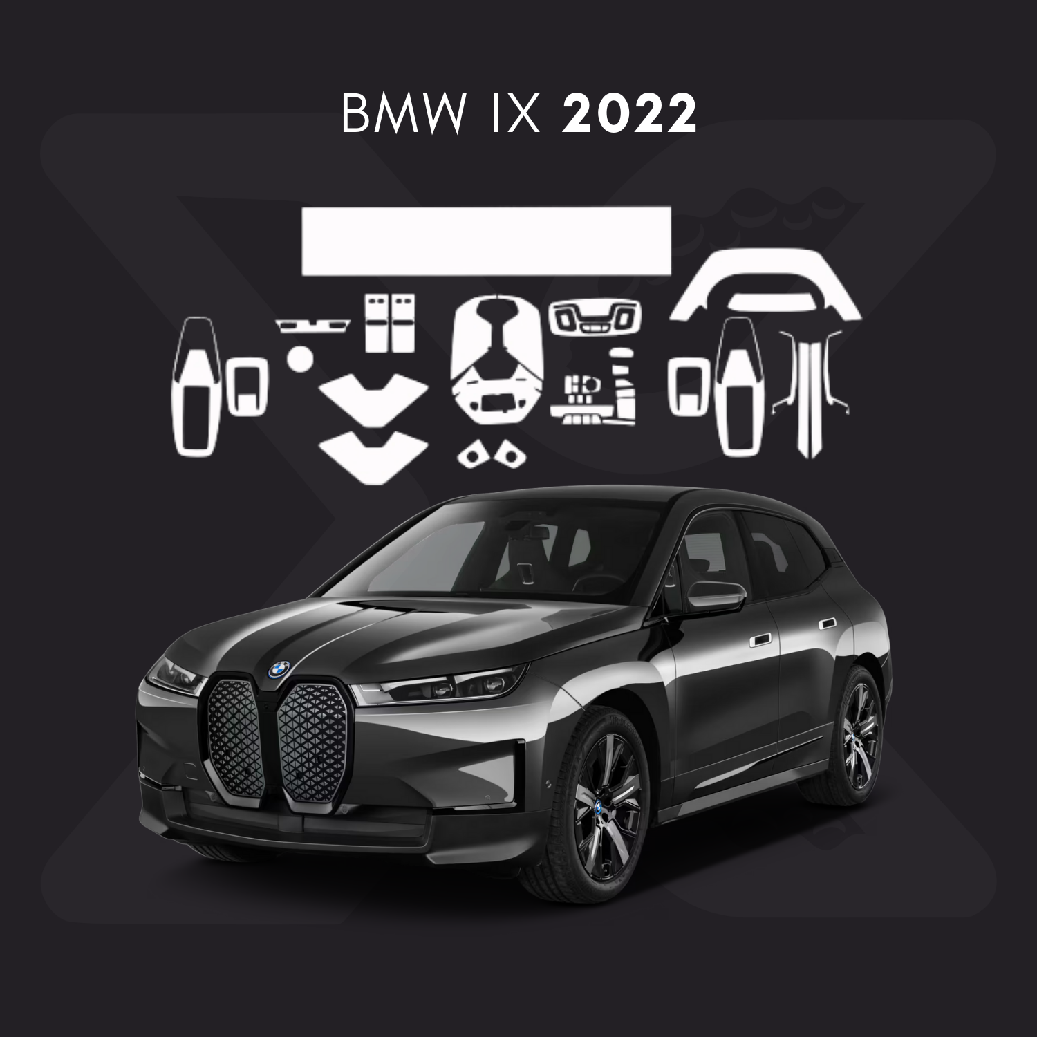 BMW ix Película Protectora Transparente PPF para Interiores – Kit Completo