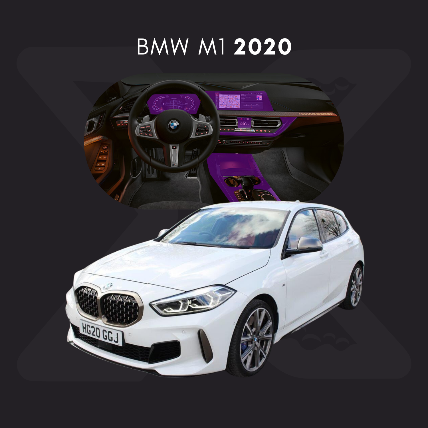 BMW m1 Película Protectora Transparente PPF para Interiores – Kit Completo