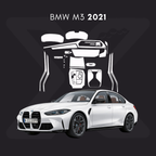 BMW m3 Película Protectora Transparente PPF para Interiores – Kit Completo