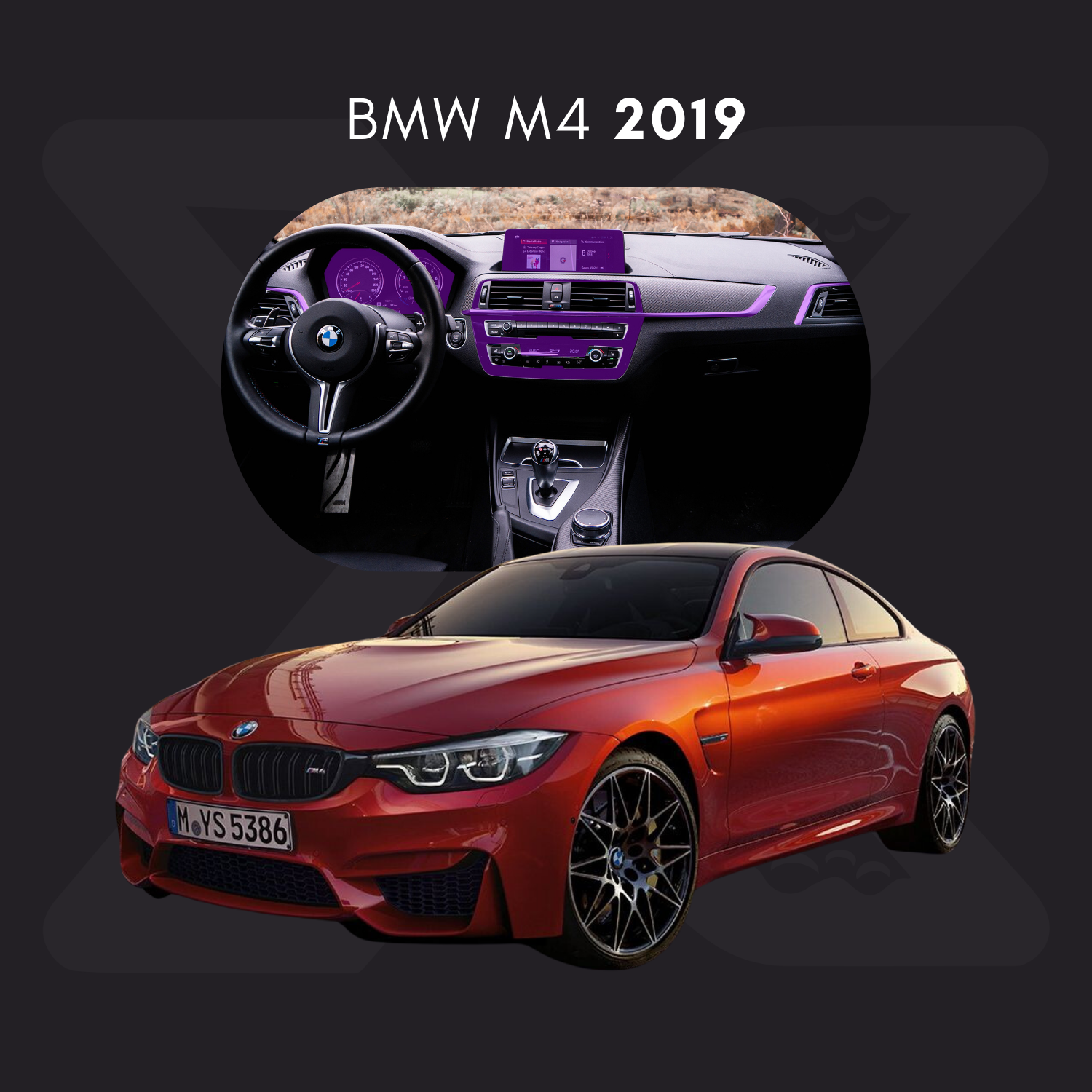 BMW m4 Película Protectora Transparente PPF para Interiores – Kit Completo