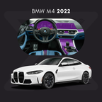 BMW m4 Película Protectora Transparente PPF para Interiores – Kit Completo