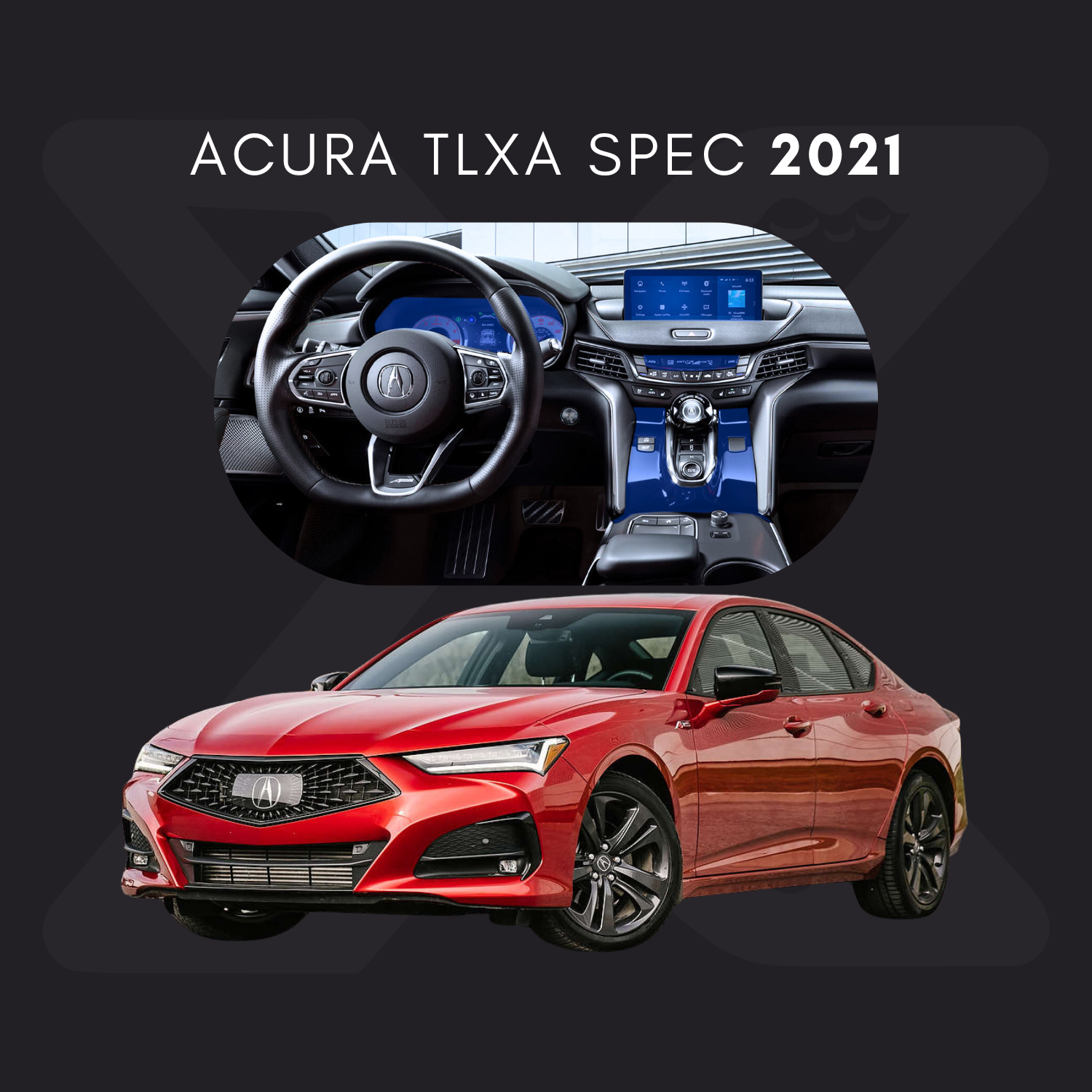 Acura TLXA SPEC Película Protectora Transparente PPF para Interiores – Kit Completo