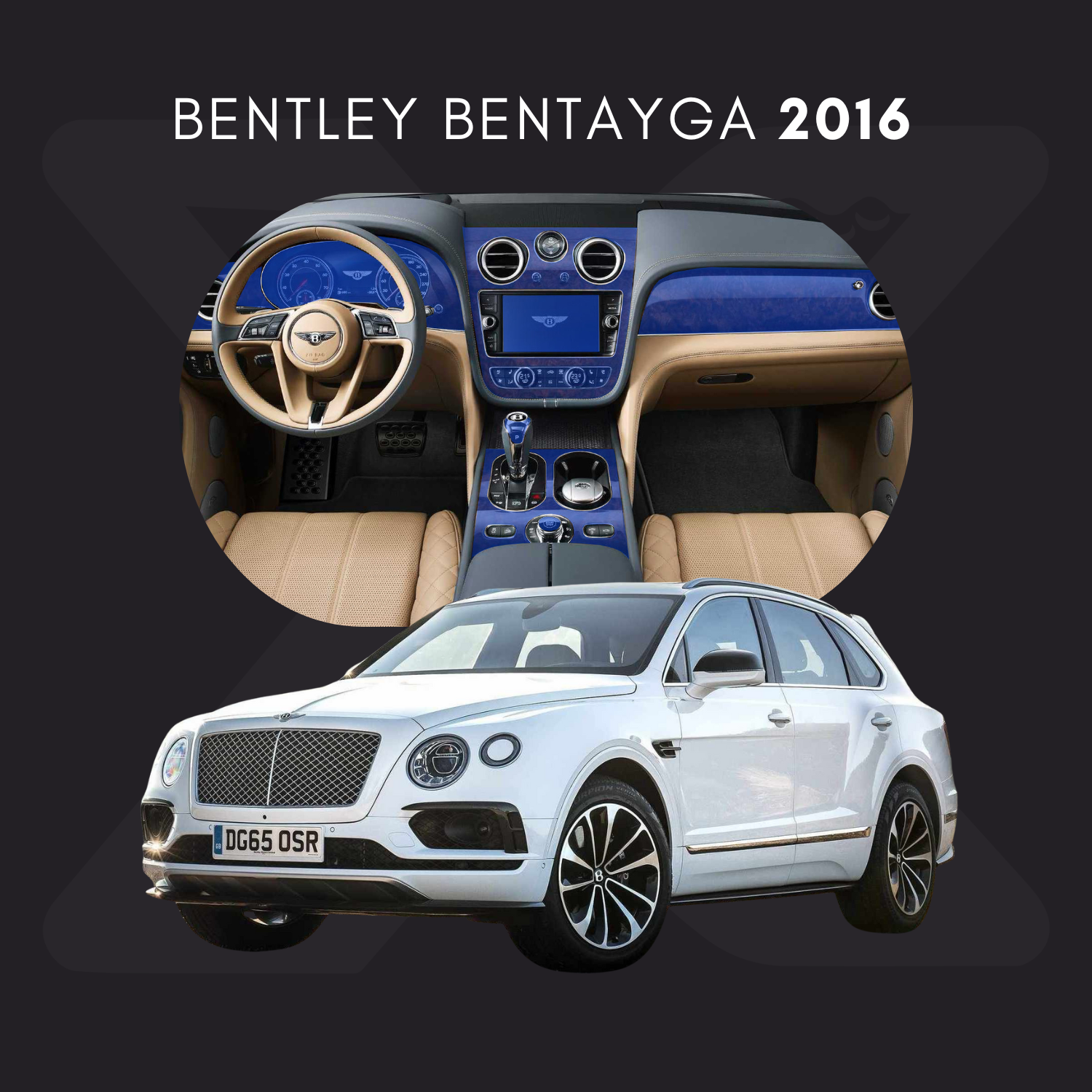 Bentley Bentayga Película Protectora Transparente PPF para Interiores – Kit Completo