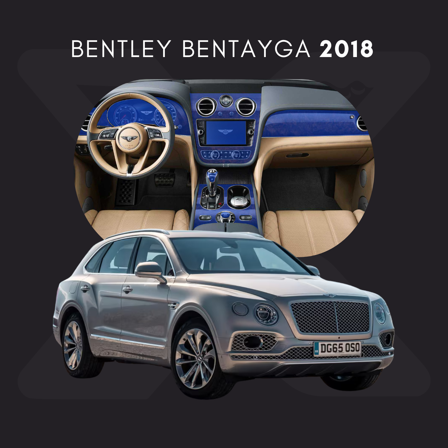 Bentley Bentayga Película Protectora Transparente PPF para Interiores – Kit Completo
