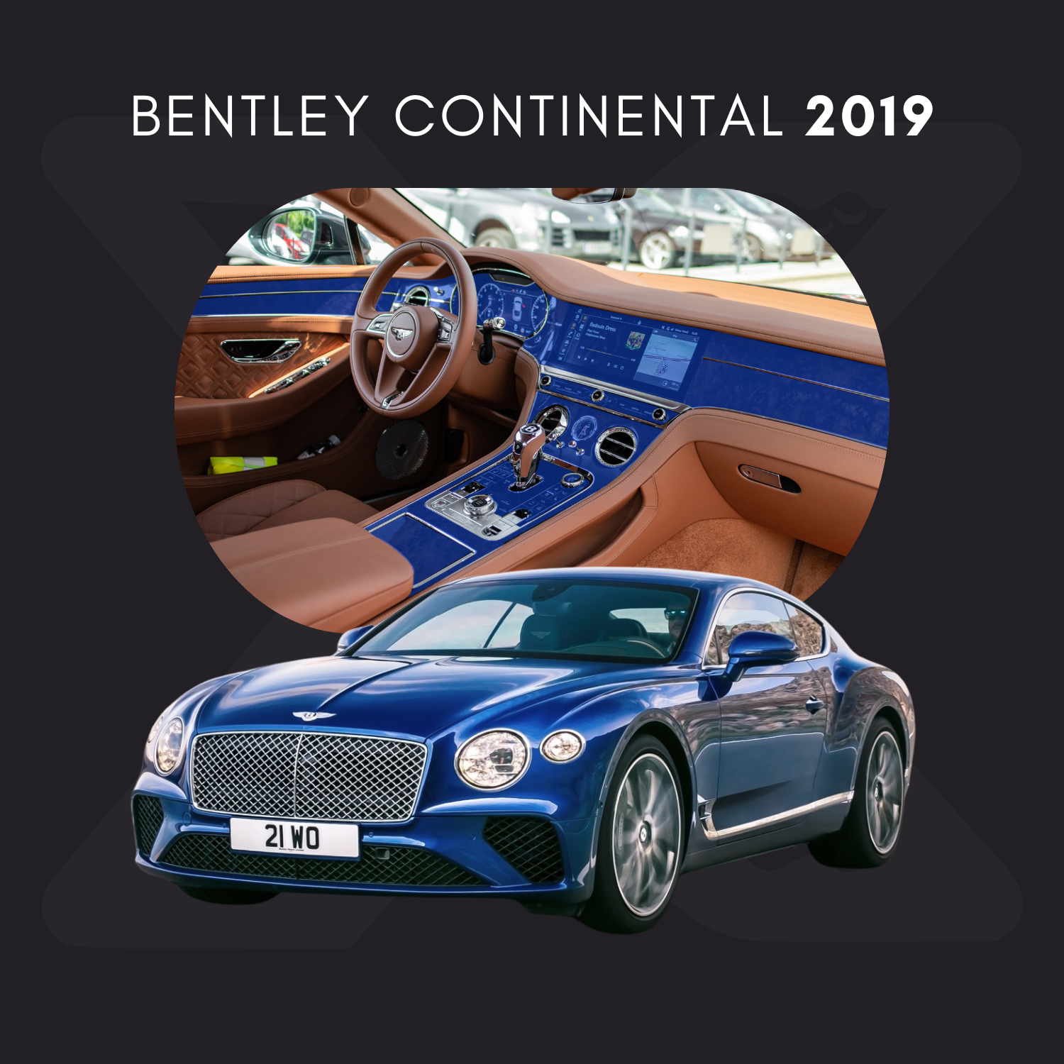 Bentley Continental Película Protectora Transparente PPF para Interiores – Kit Completo