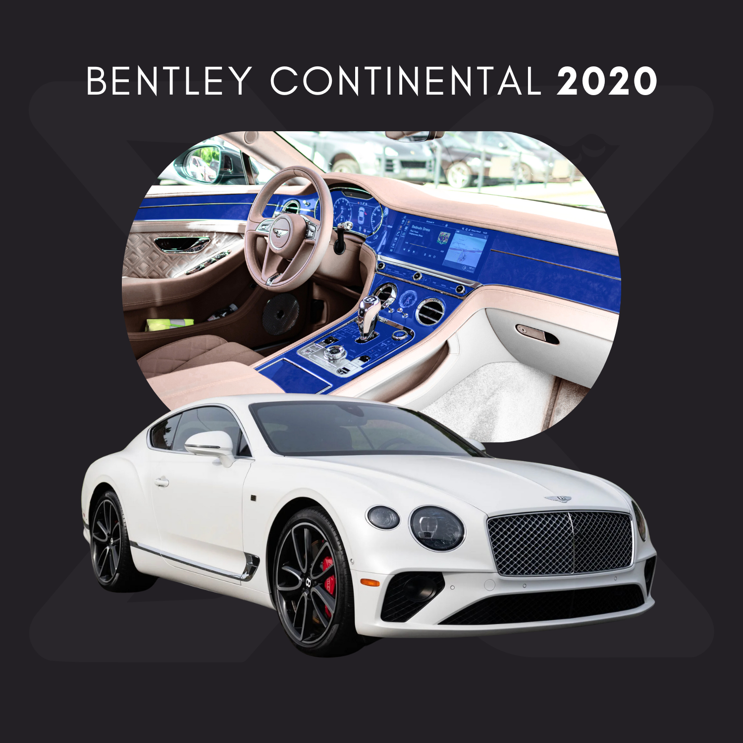 Bentley Continental Película Protectora Transparente PPF para Interiores – Kit Completo