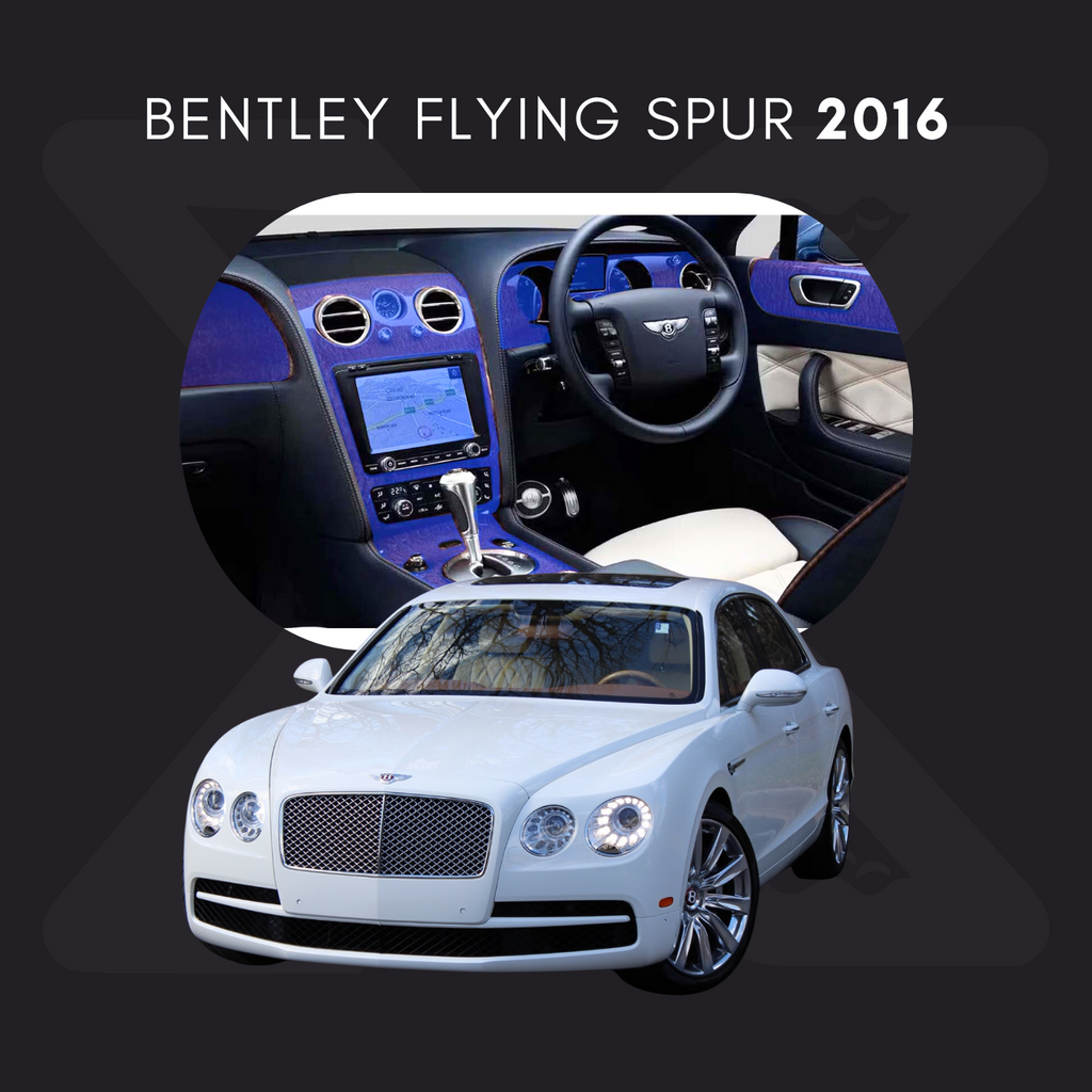 Bentley Flying Spur Película Protectora Transparente PPF para Interiores – Kit Completo