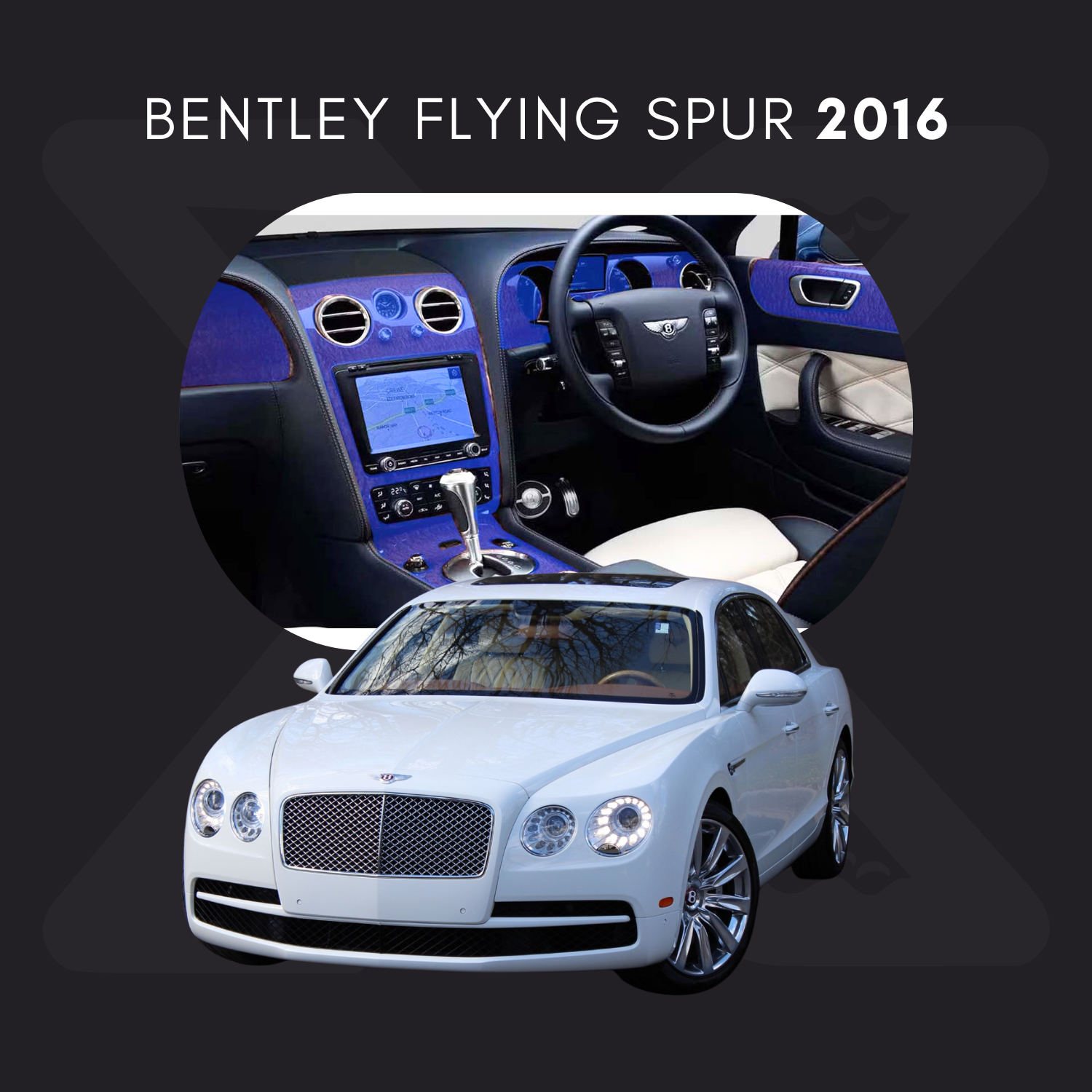 Bentley Flying Spur Película Protectora Transparente PPF para Interiores – Kit Completo