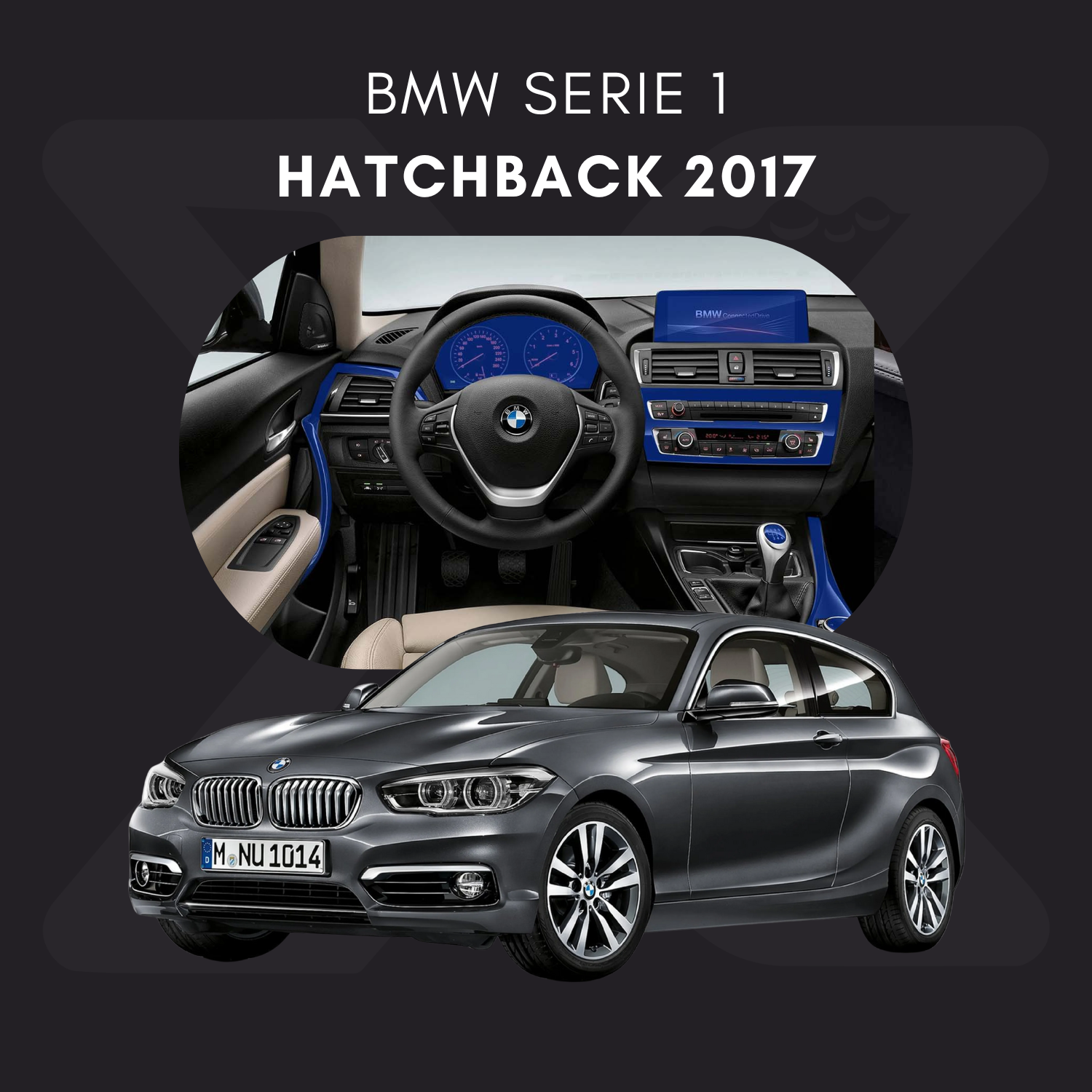 BMW Serie 1 Película Protectora Transparente PPF para Interiores – Kit Completo