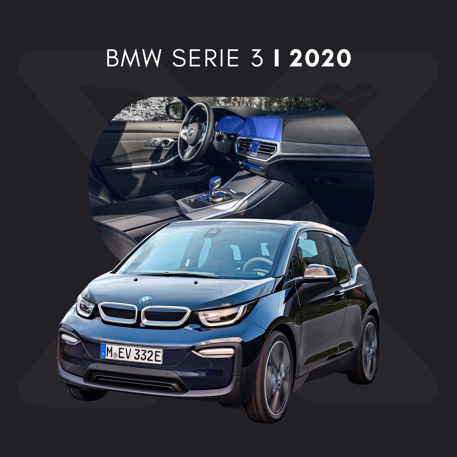 BMW Serie 3 i Película Protectora Transparente PPF para Interiores – Kit Completo