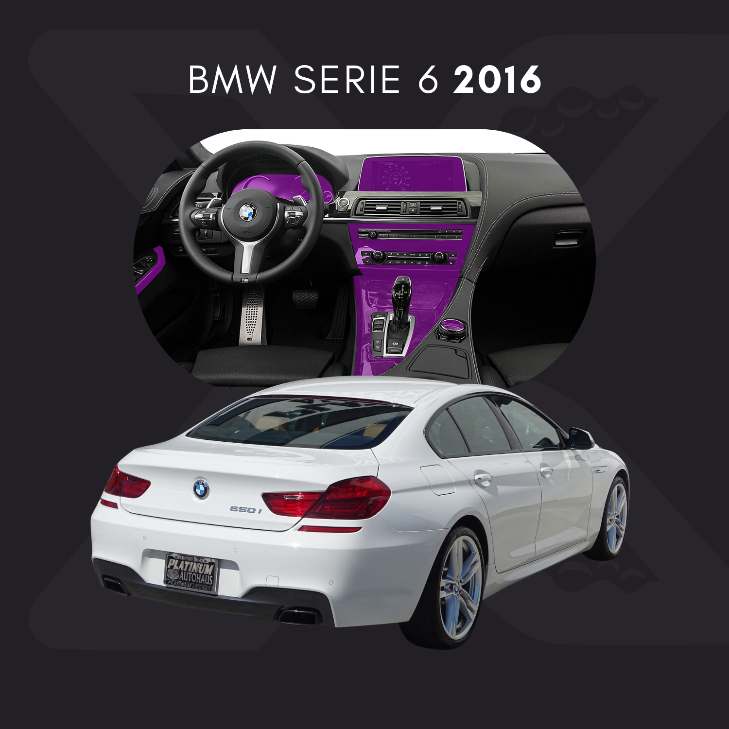 BMW Serie 6 Película Protectora Transparente PPF para Interiores – Kit Completo