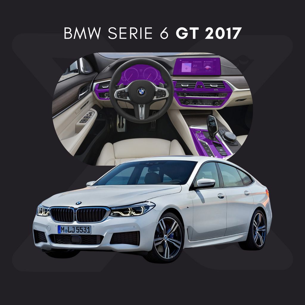 BMW Serie 6 GT Película Protectora Transparente PPF para Interiores – Kit Completo