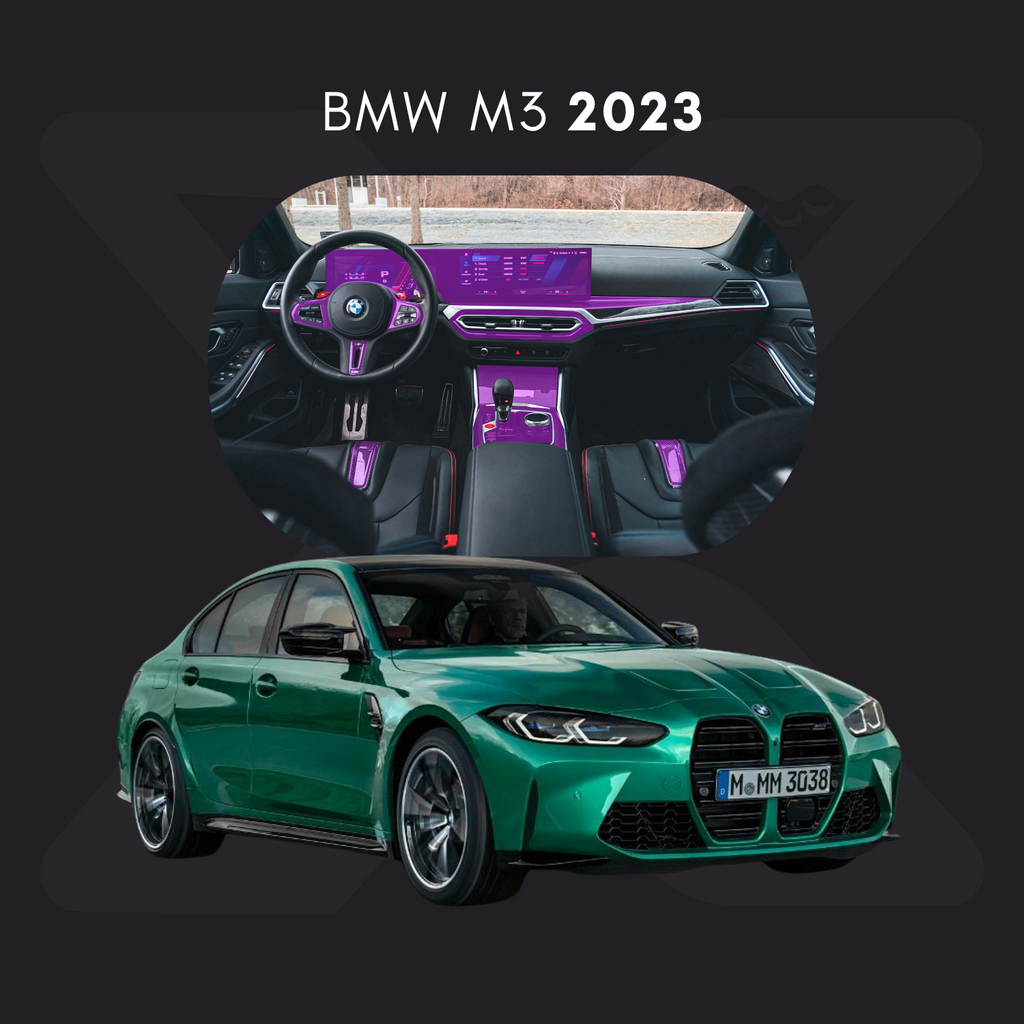 BMW m3 Película Protectora Transparente PPF para Interiores – Kit Completo
