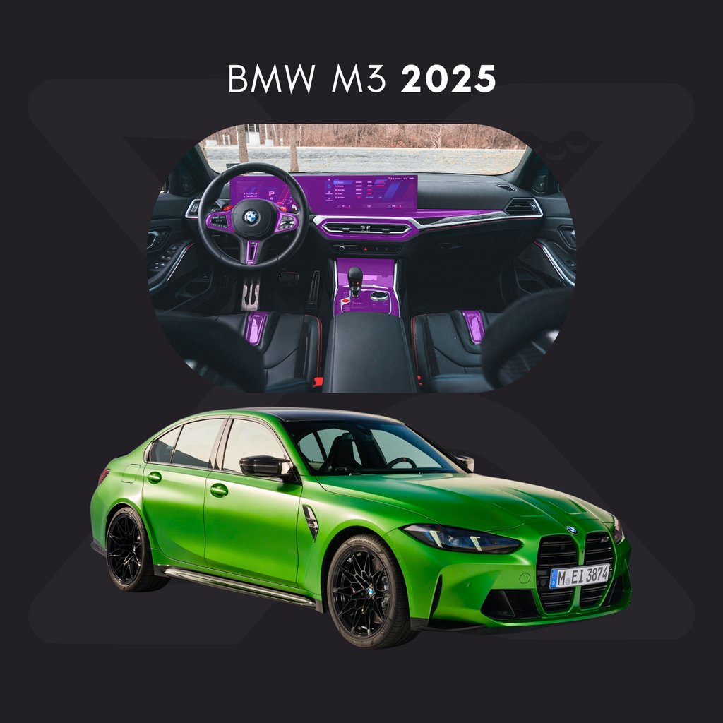 BMW m3 Película Protectora Transparente PPF para Interiores – Kit Completo