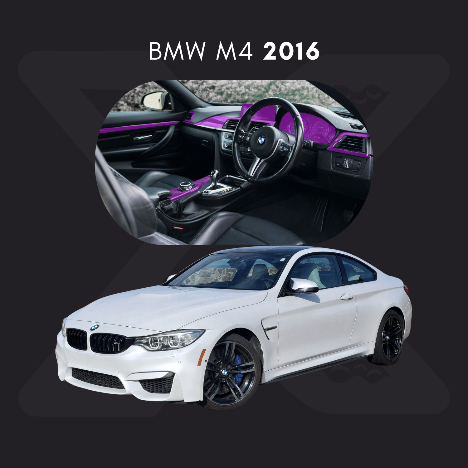 BMW m4 Película Protectora Transparente PPF para Interiores – Kit Completo