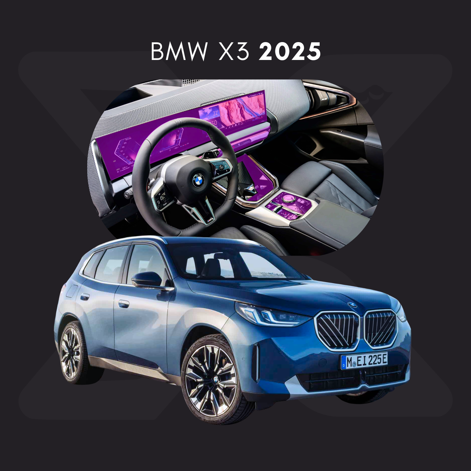 BMW x3 Película Protectora Transparente PPF para Interiores – Kit Completo