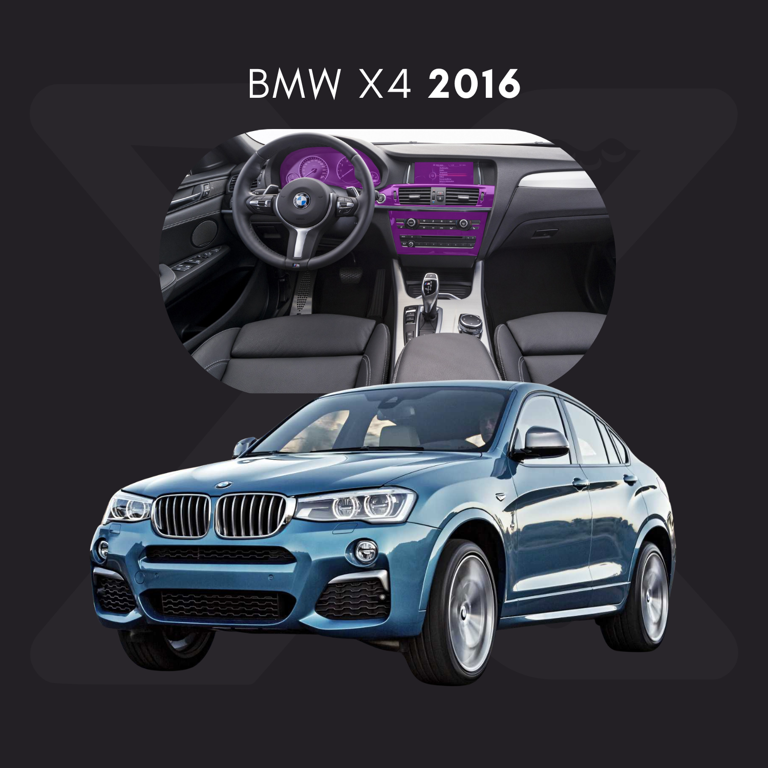 BMW x4 Película Protectora Transparente PPF para Interiores – Kit Completo