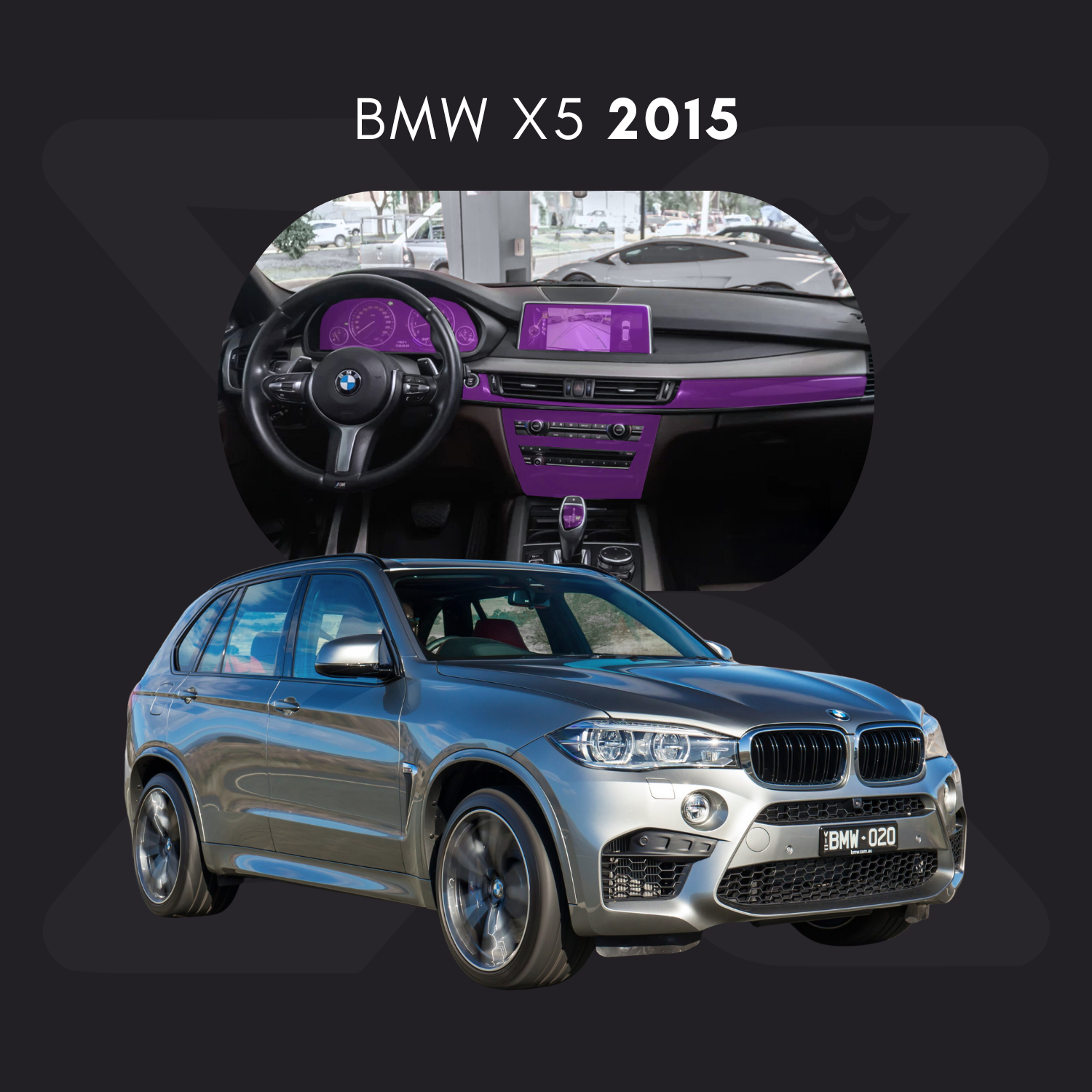 BMW x5 Película Protectora Transparente PPF para Interiores – Kit Completo
