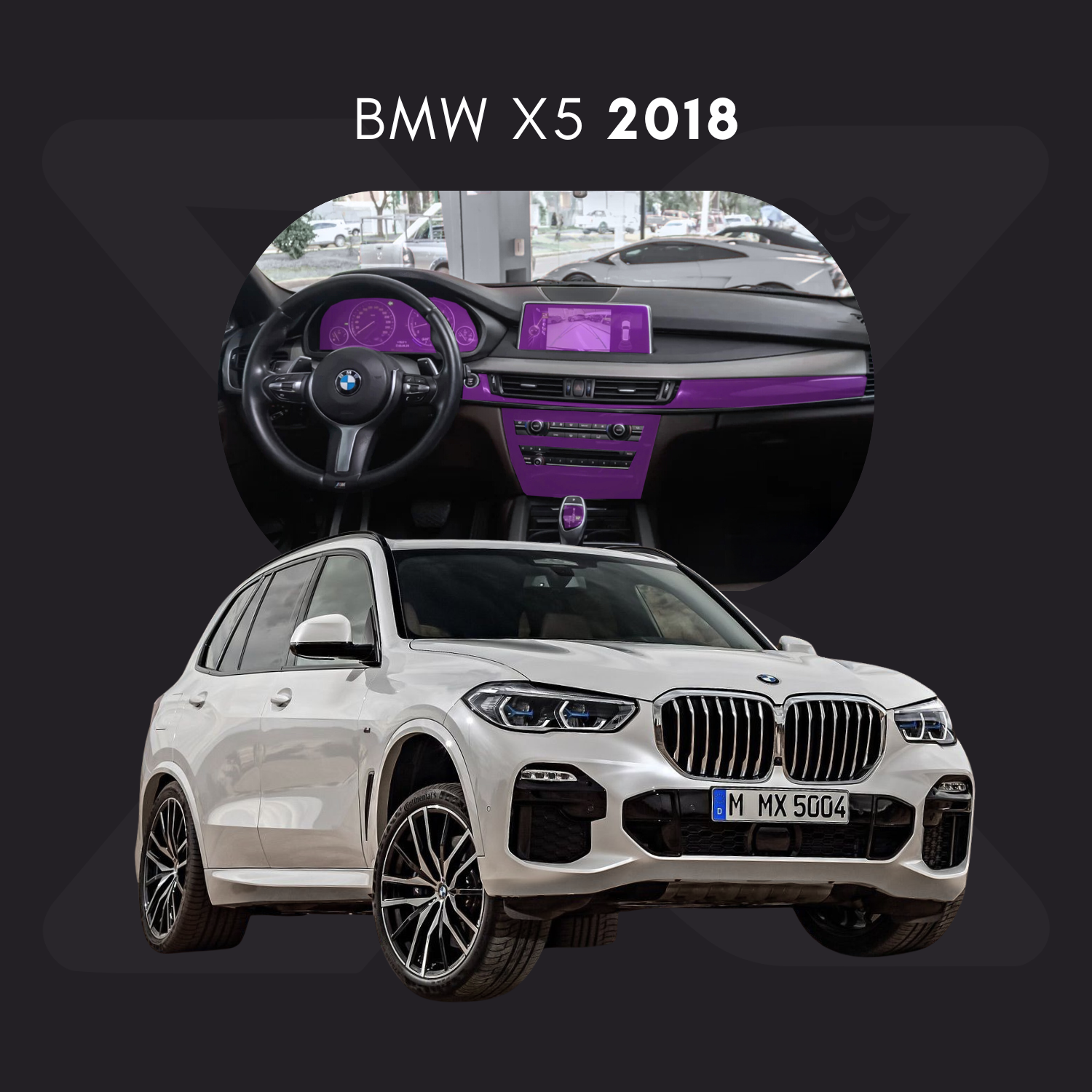 BMW x5 Película Protectora Transparente PPF para Interiores – Kit Completo