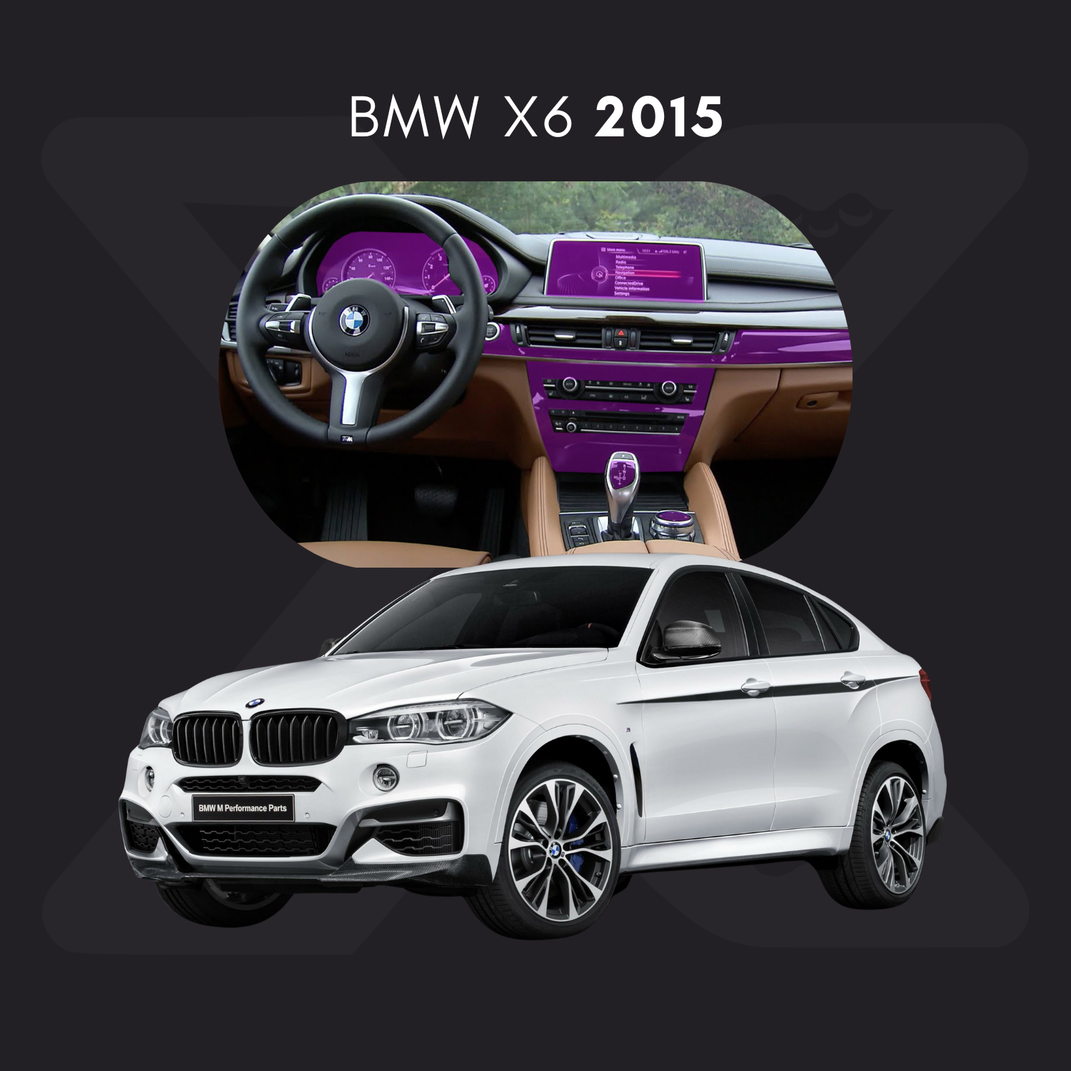 BMW x6 Película Protectora Transparente PPF para Interiores – Kit Completo