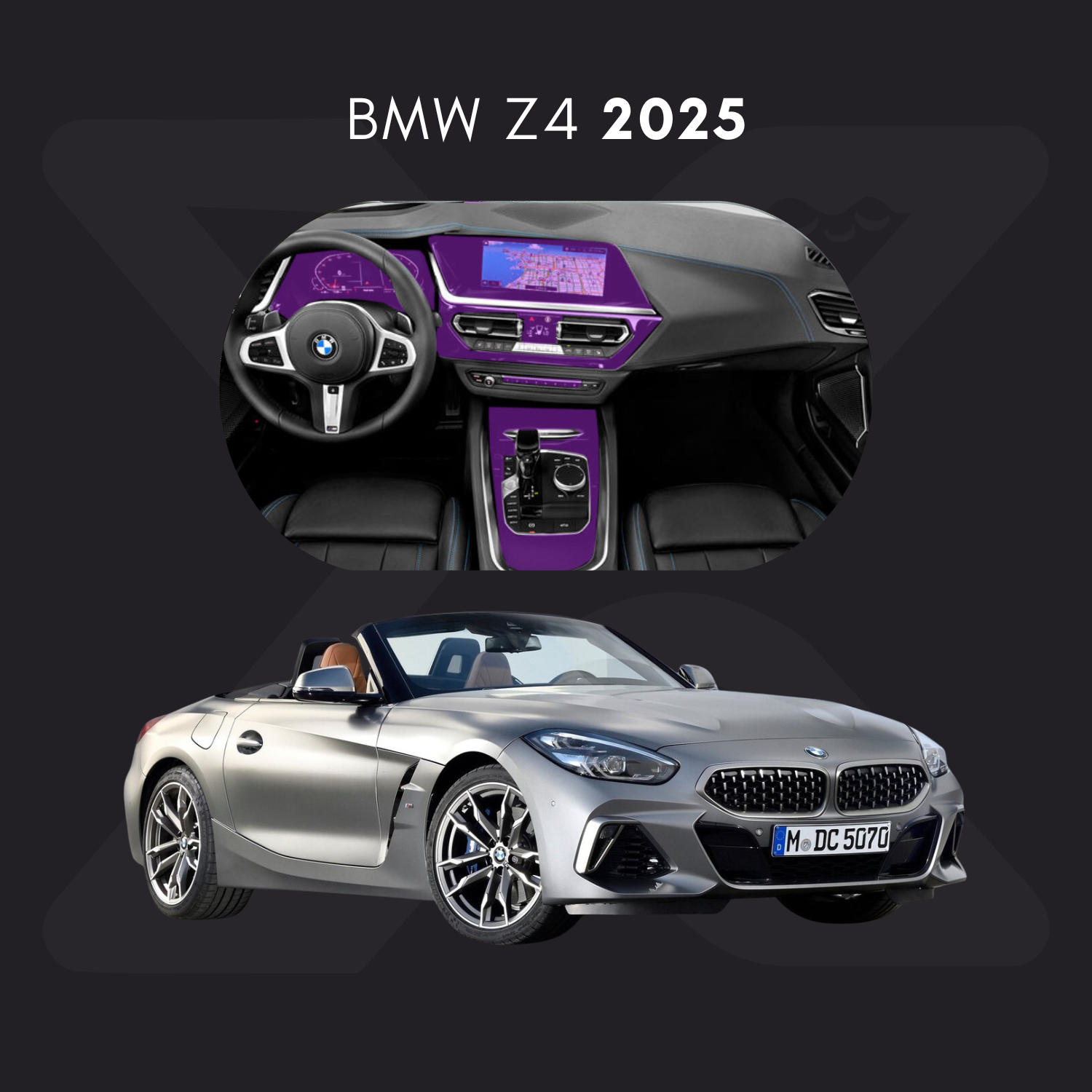 BMW z4 Película Protectora Transparente PPF para Interiores – Kit Completo