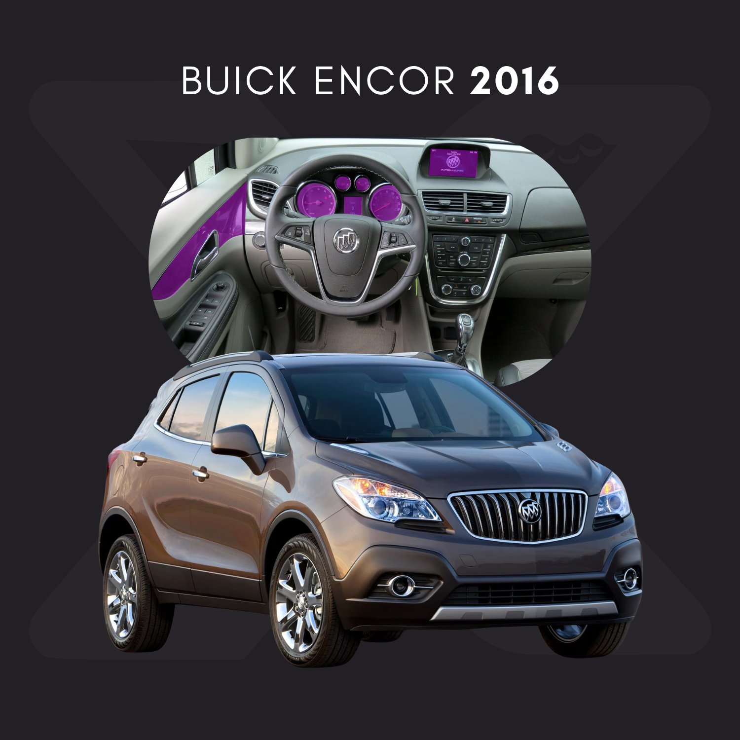 Buick Encor Película Protectora Transparente PPF para Interiores – Kit Completo