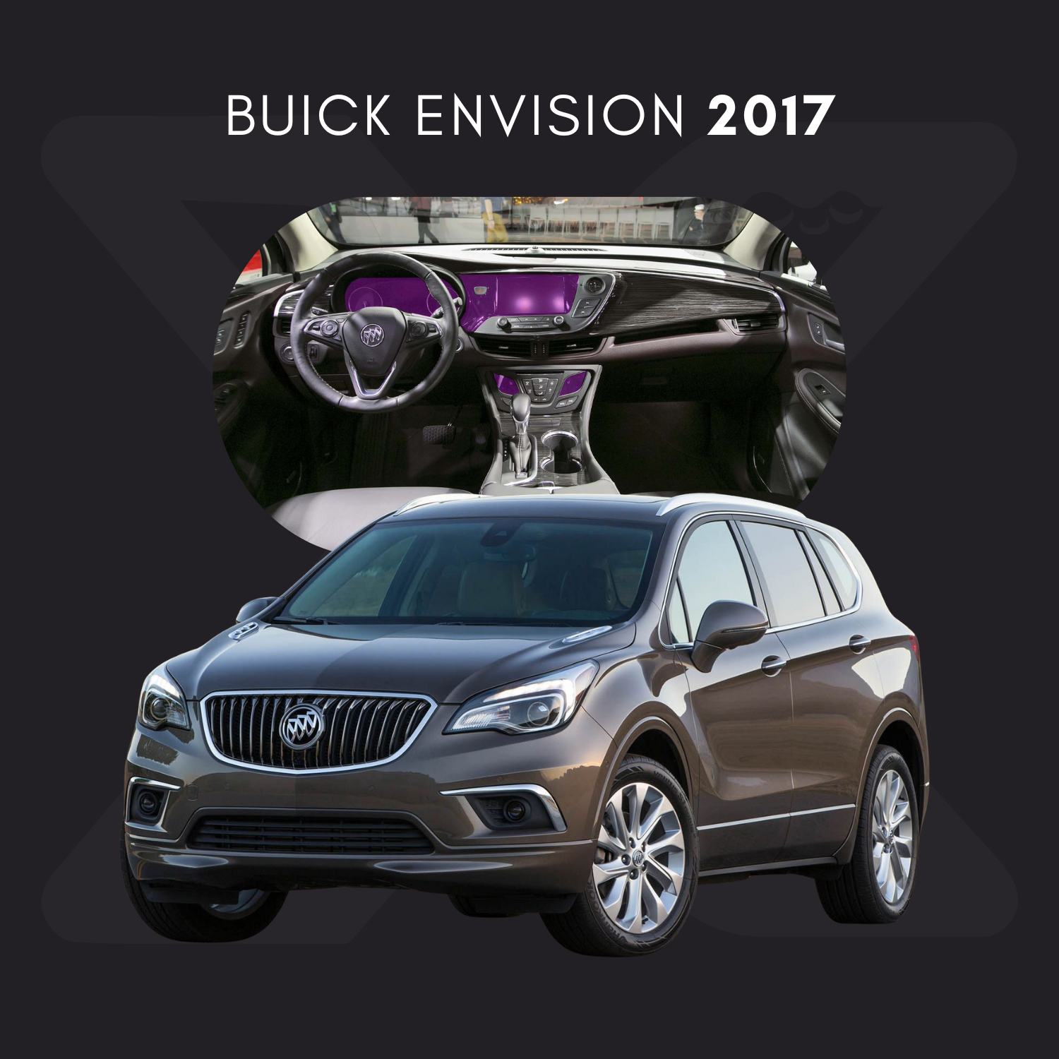 Buick Envision Película Protectora Transparente PPF para Interiores – Kit Completo