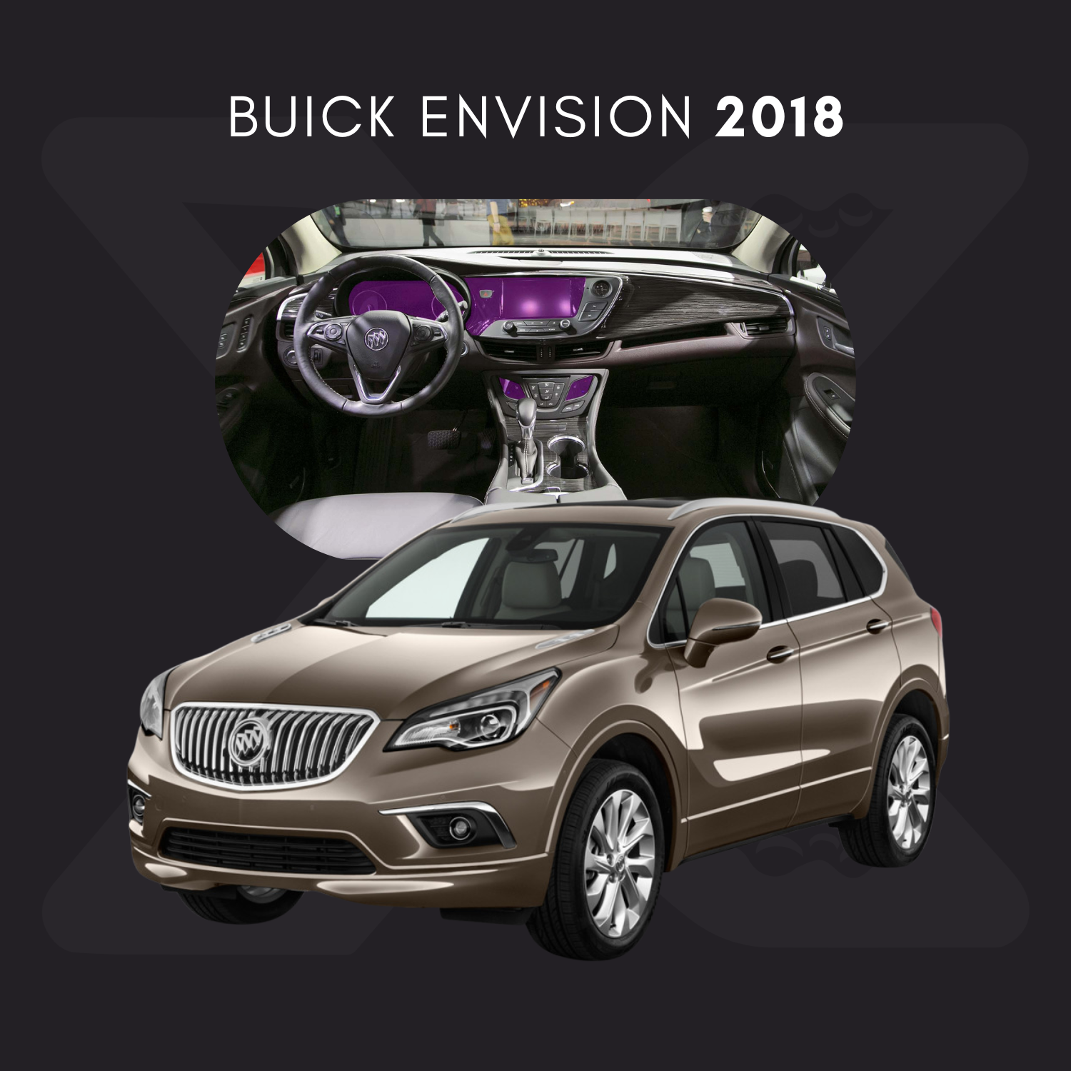 Buick Envision Película Protectora Transparente PPF para Interiores – Kit Completo