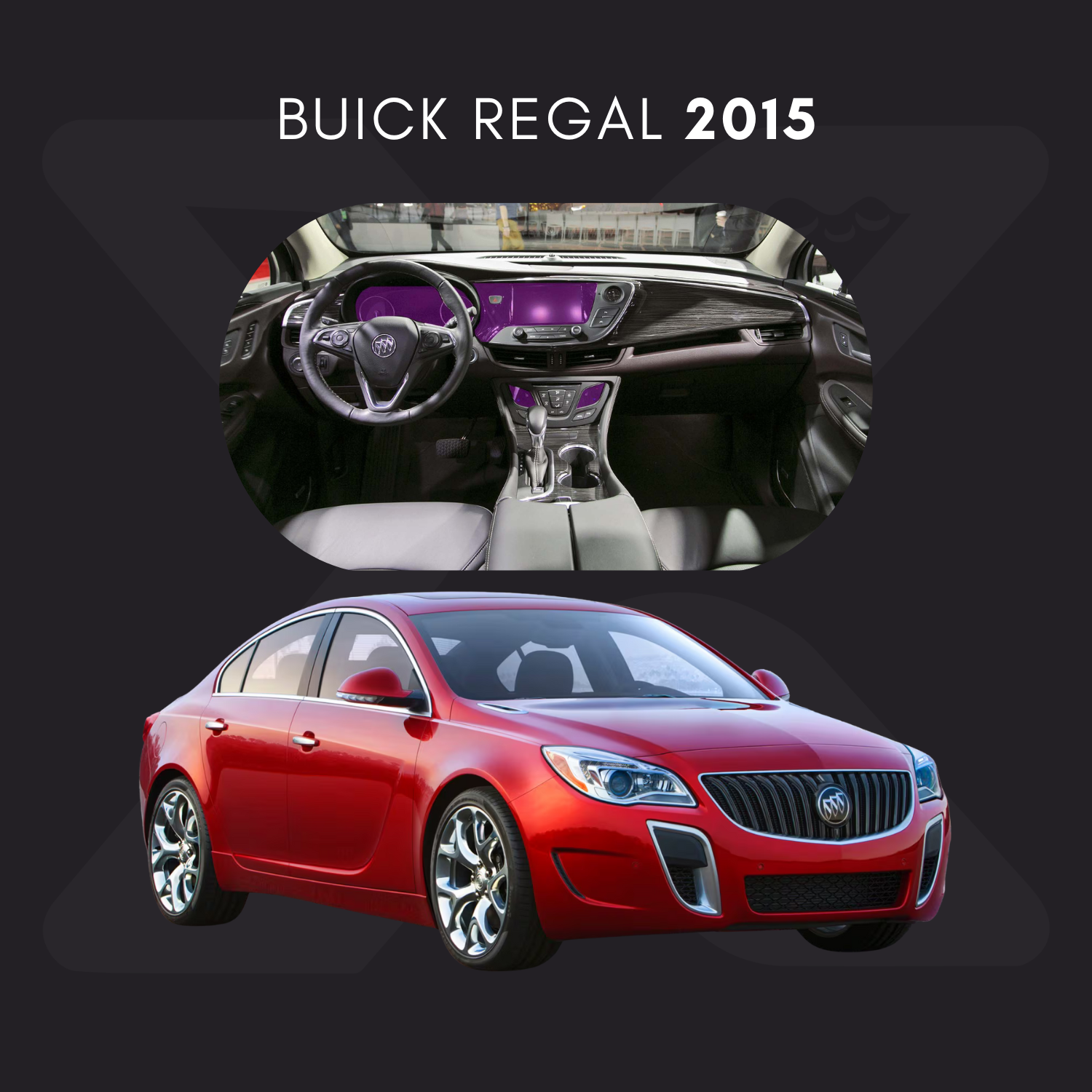 Buick Regal Película Protectora Transparente PPF para Interiores – Kit Completo