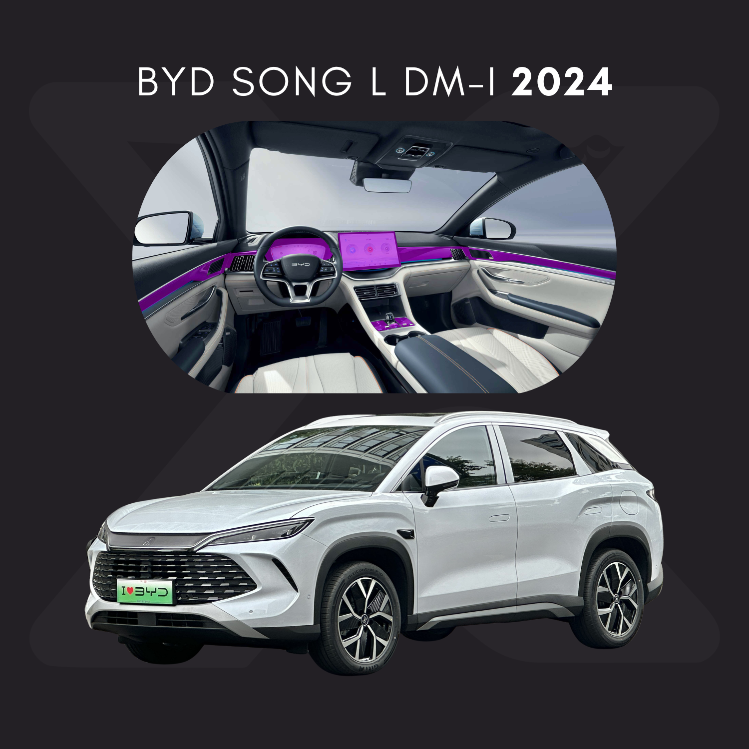 BYD L DM-i Película Protectora Transparente PPF para Interiores – Kit Completo