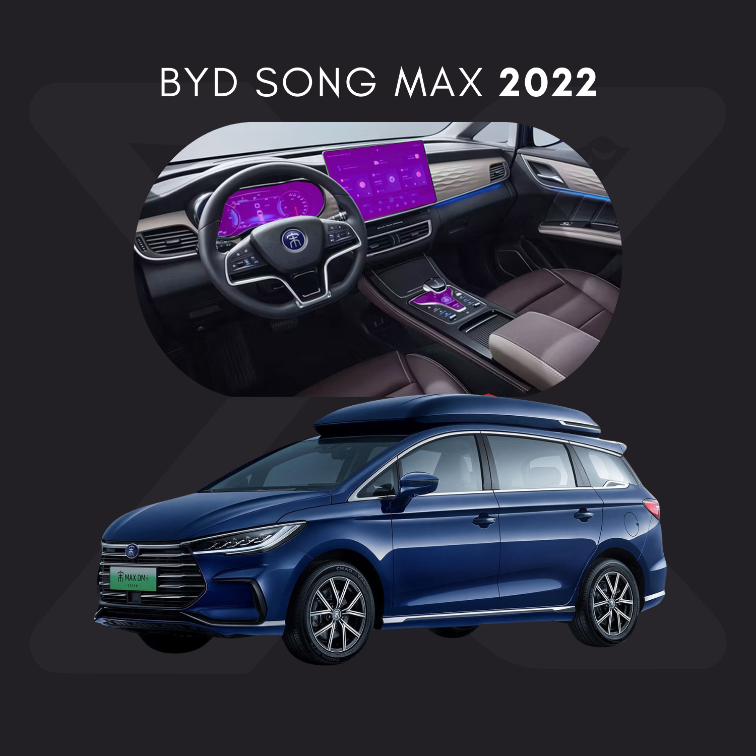 BYD Song MAX Película Protectora Transparente PPF para Interiores – Kit Completo