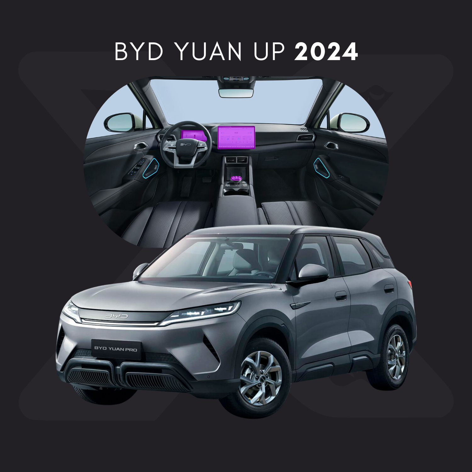 BYD Yuan UP Película Protectora Transparente PPF para Interiores – Kit Completo