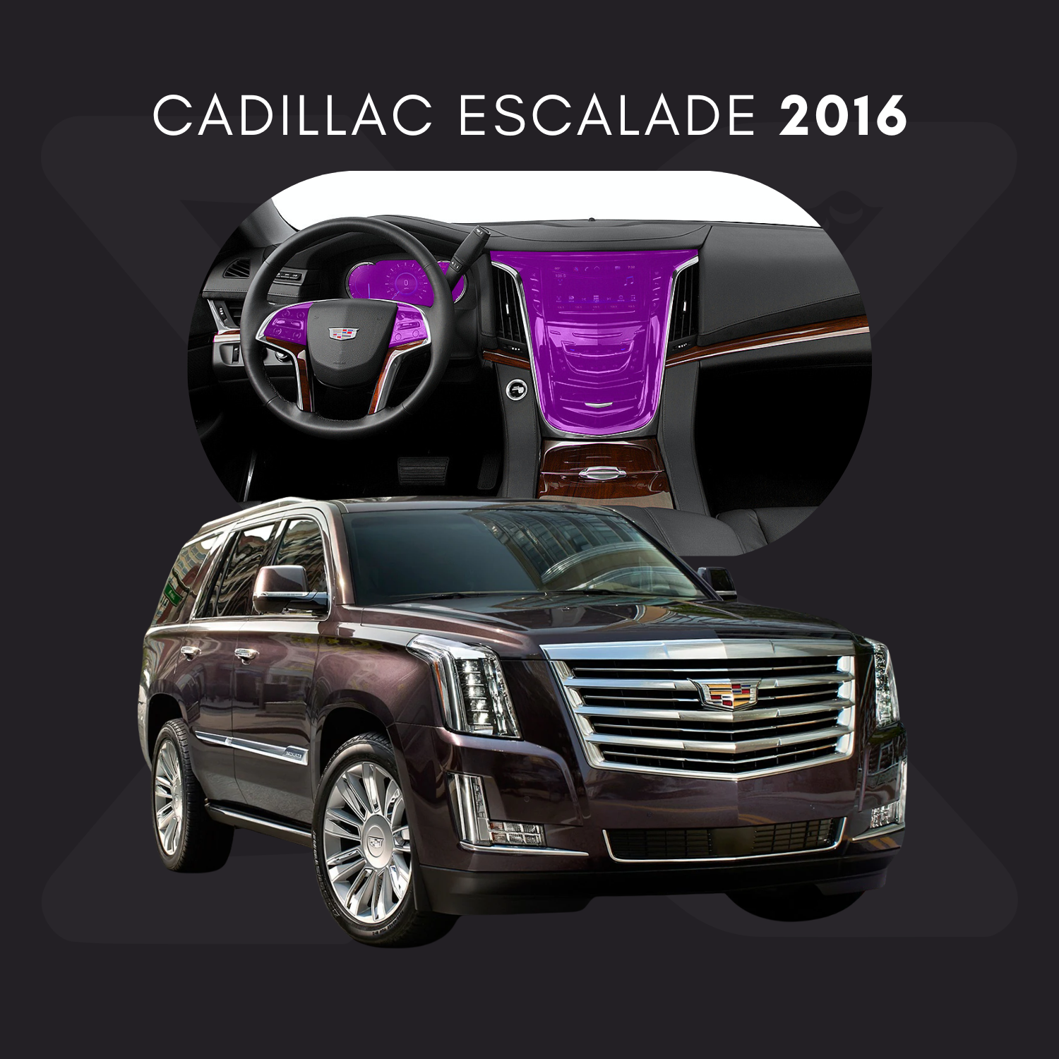 Cadillac Escalade Película Protectora Transparente PPF para Interiores – Kit Completo