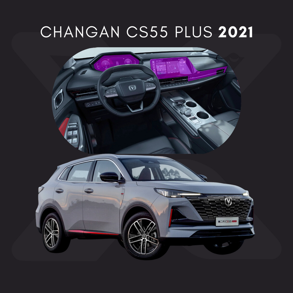Changan CS55 Plus Película Protectora Transparente PPF para Interiores – Kit Completo
