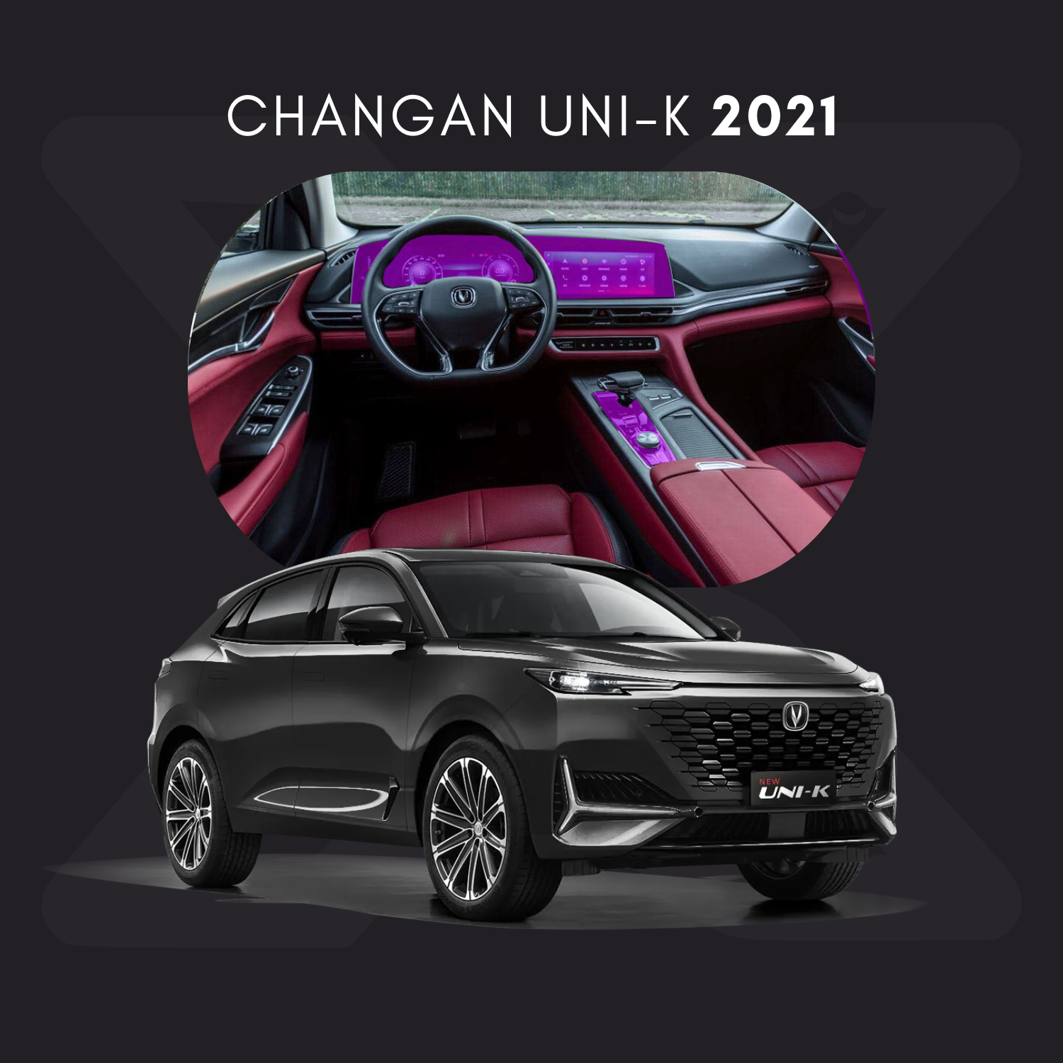 Changan UNI-K Película Protectora Transparente PPF para Interiores – Kit Completo