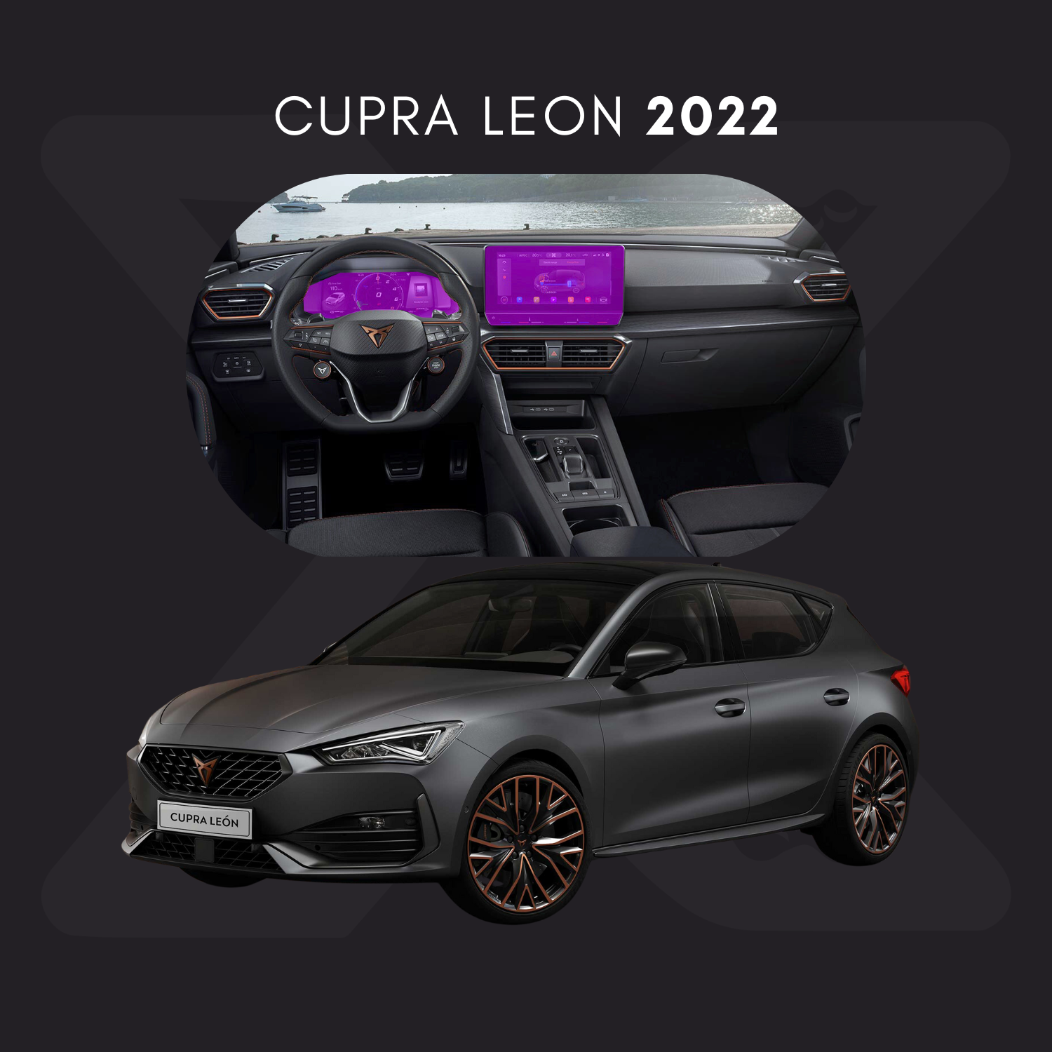 Cupra Leon Película Protectora Transparente PPF para Interiores – Kit Completo