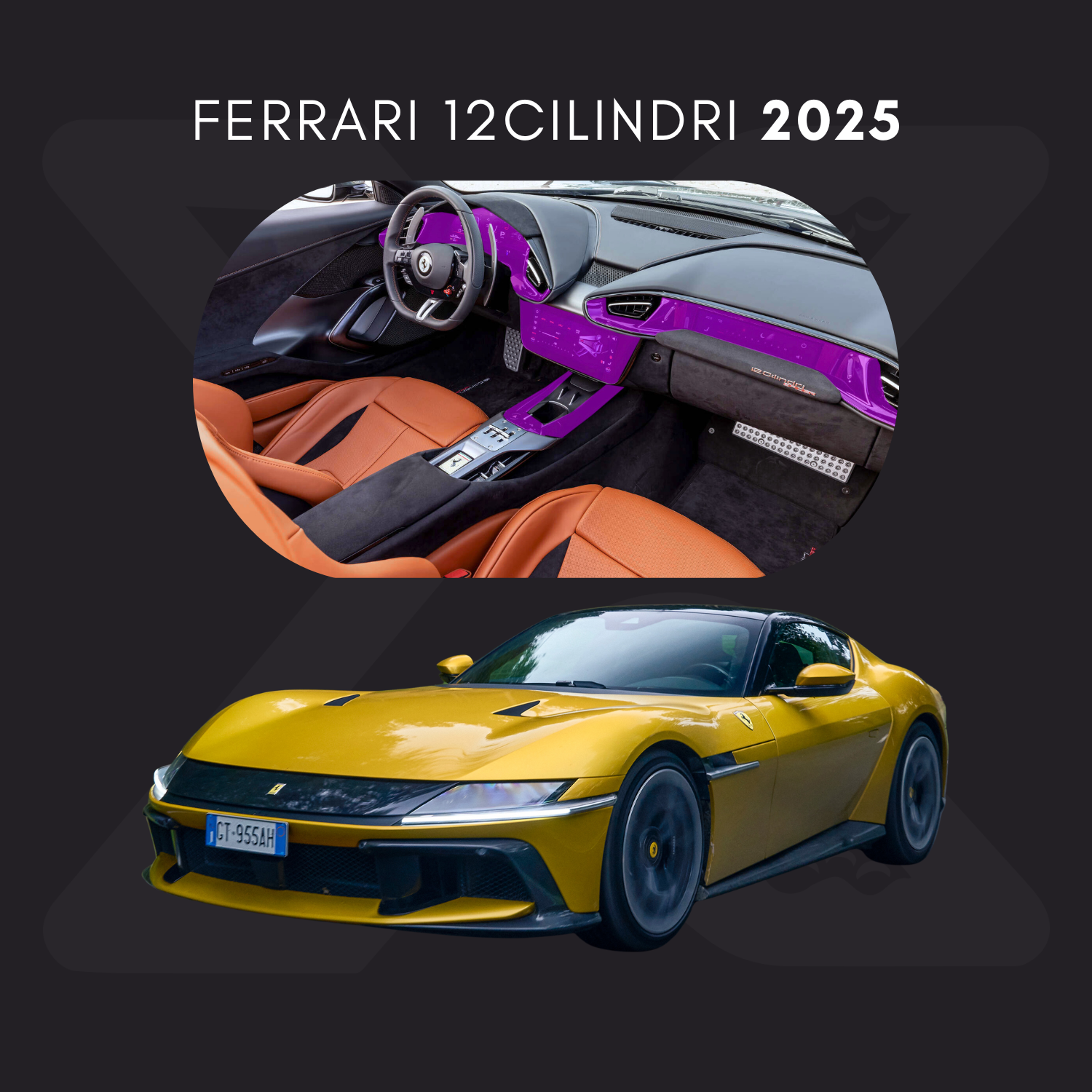 Ferrari 12Cilindri Película Protectora Transparente PPF para Interiores – Kit Completo