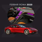 Ferrari Roma Película Protectora Transparente PPF para Interiores – Kit Completo