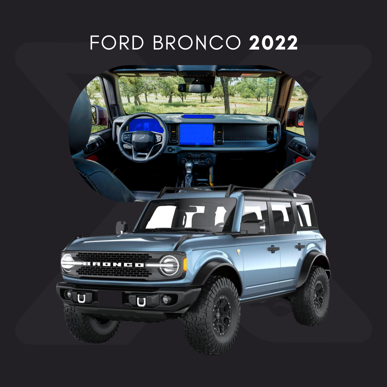 Ford Bronco Película Protectora Transparente PPF para Interiores – Kit Completo