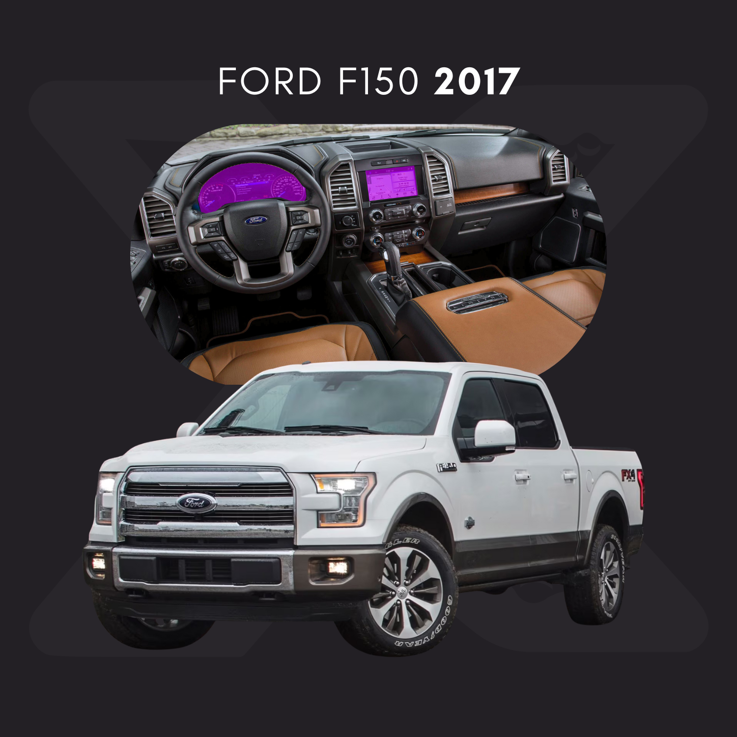 Ford F150 Película Protectora Transparente PPF para Interiores – Kit Completo