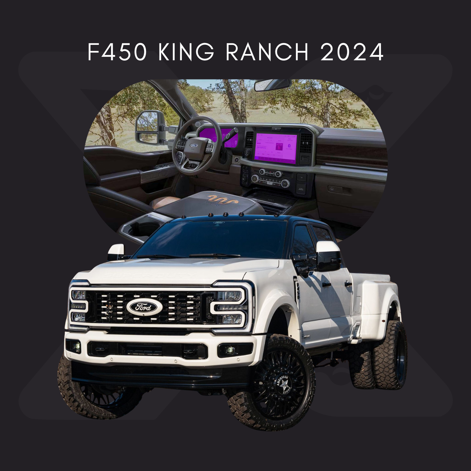 Ford F450 King Ranch Película Protectora Transparente PPF para Interiores – Kit Completo