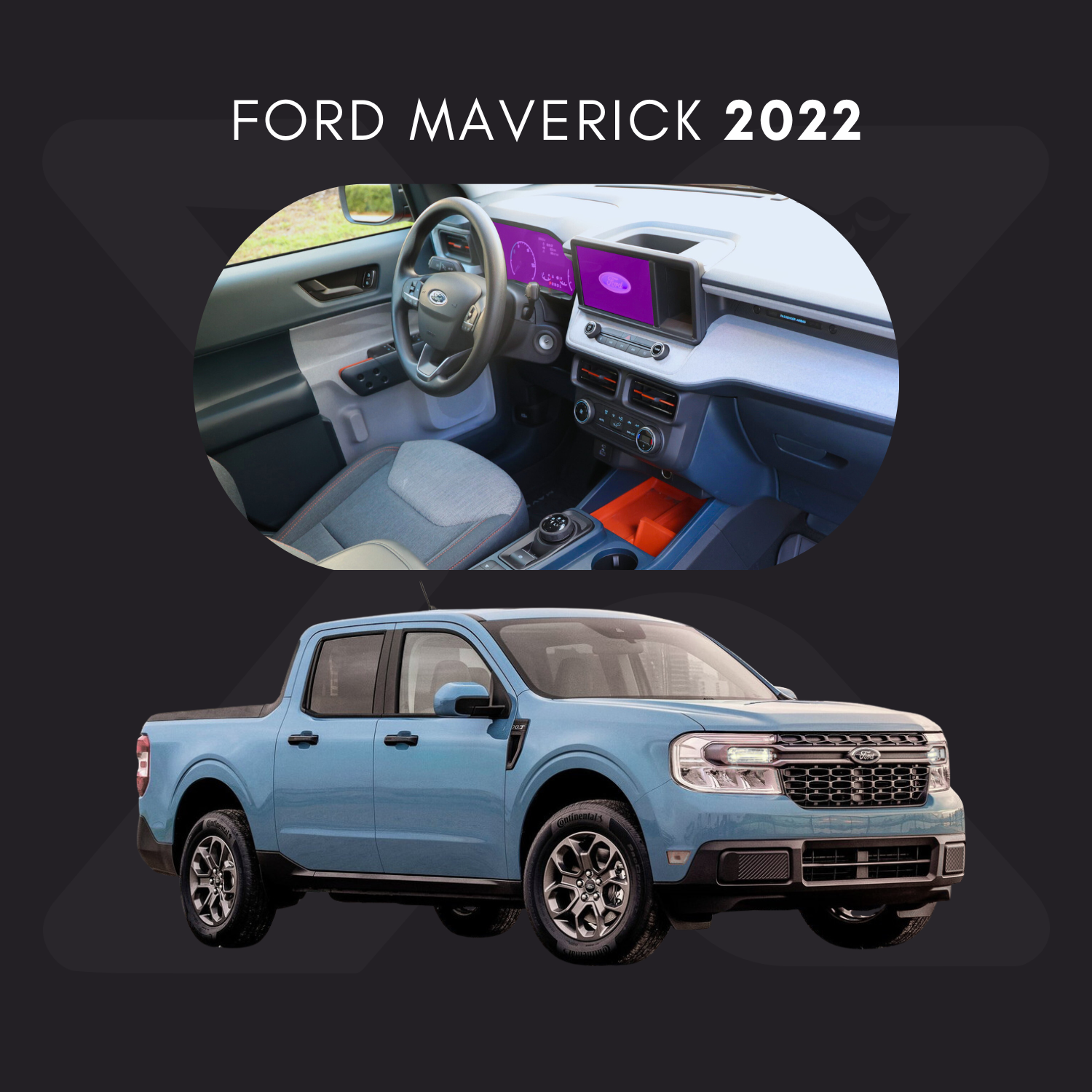 Ford Maverick Película Protectora Transparente PPF para Interiores – Kit Completo