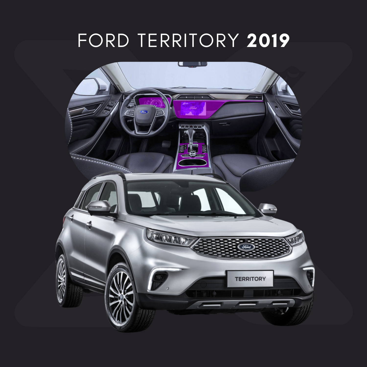 Ford Territory Película Protectora Transparente PPF para Interiores – Kit Completo