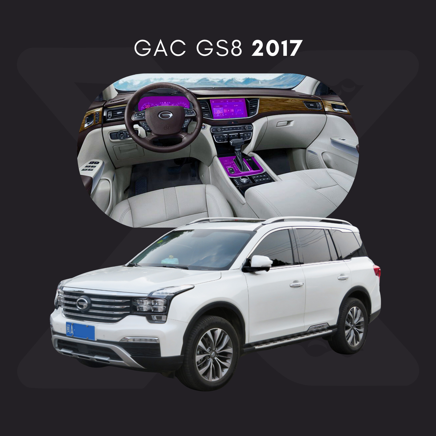 GAC GS8 Película Protectora Transparente PPF para Interiores – Kit Completo