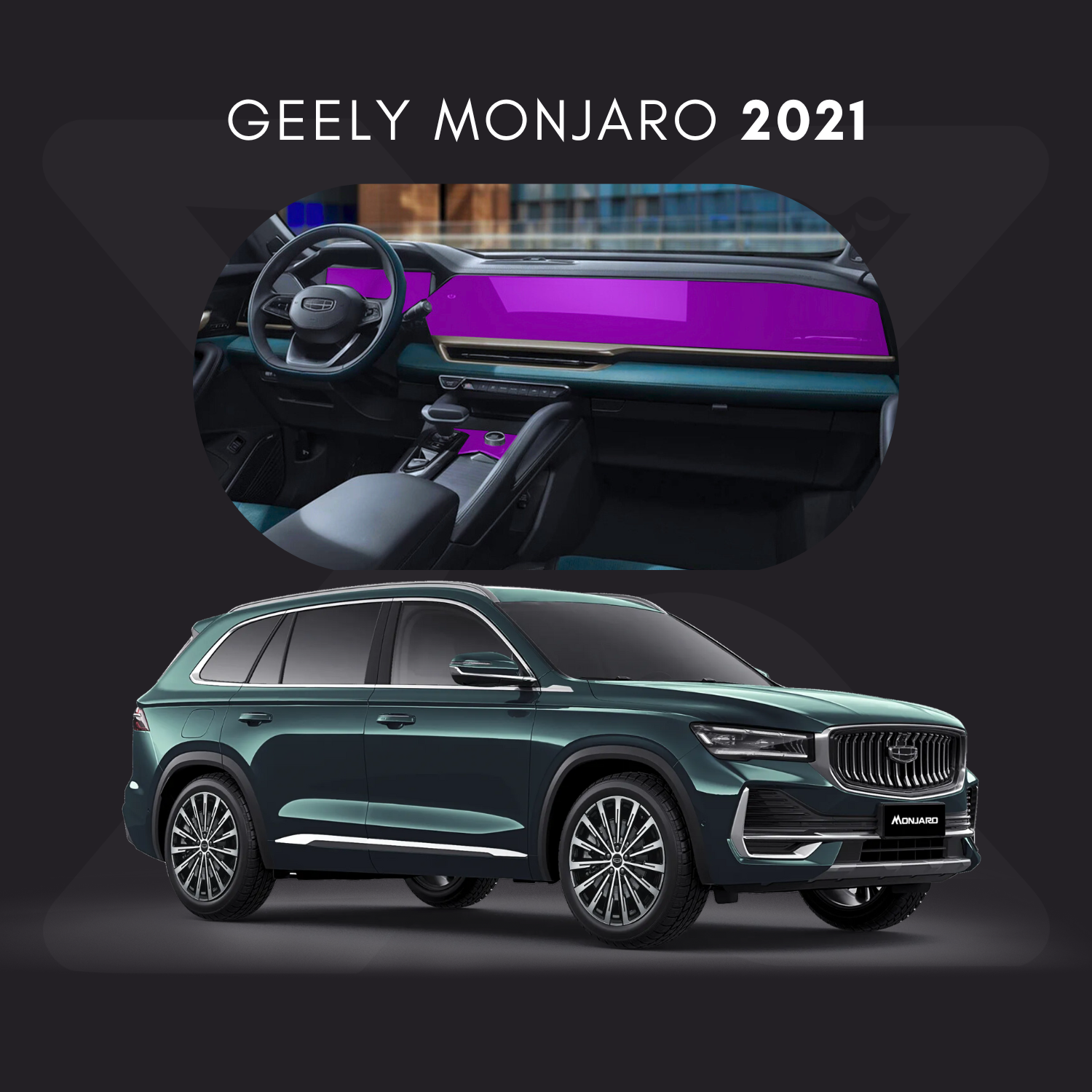 GEELY Monjaro Película Protectora Transparente PPF para Interiores – Kit Completo