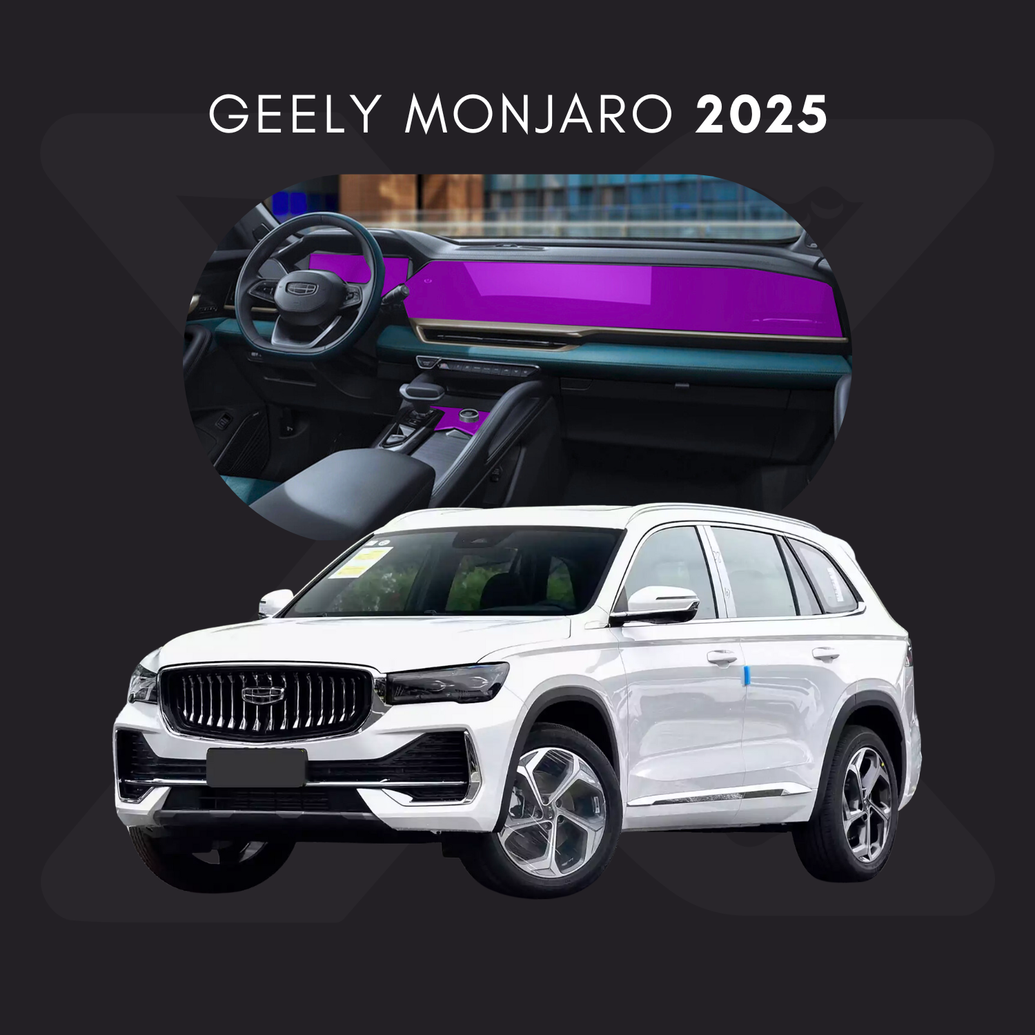GEELY Monjaro Película Protectora Transparente PPF para Interiores – Kit Completo